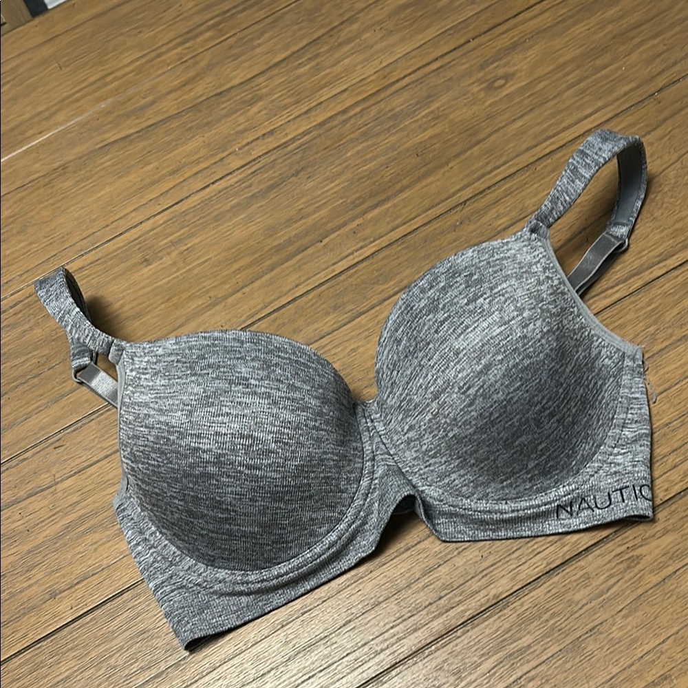 Nautica Women's Heather Gray Bra